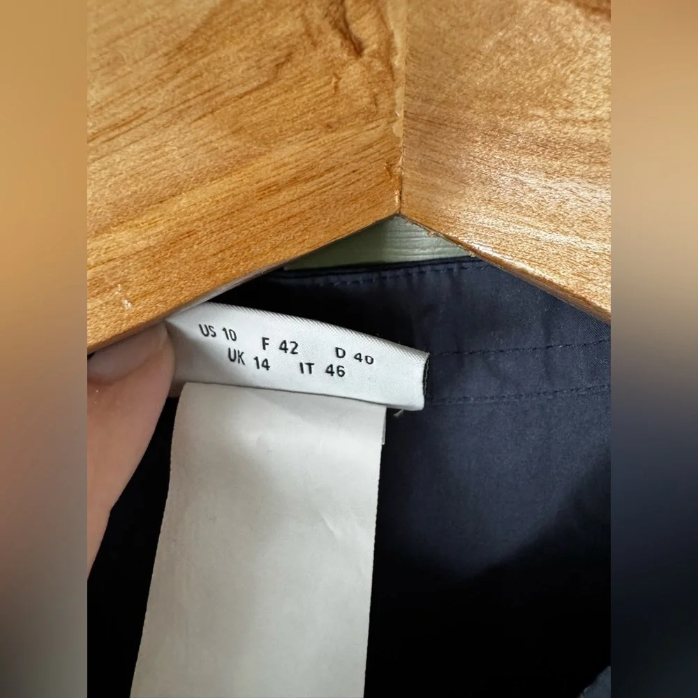 Akris Punto Navy Cotton Tunic Top / Dress, Size 10 - Picture 4 of 7